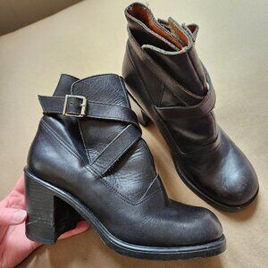 ALDO Black Stacked Heel Boots